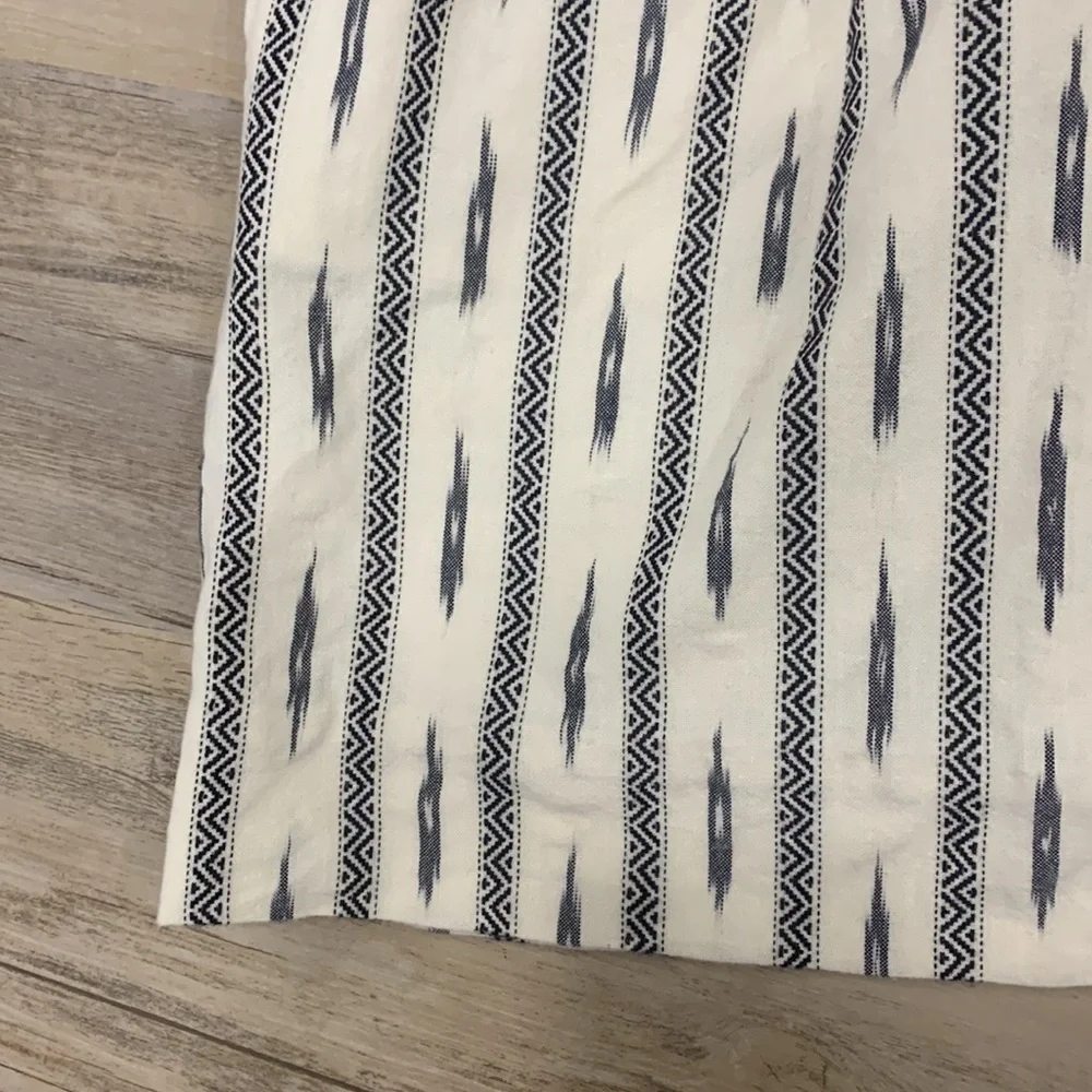 J Crew Print Boho Lined Mini Skirt Elastic Waistband Size 6